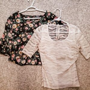2 S/M Charlotte Russe Shirts